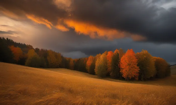 Kostel Všech svatých (Bratronice) – autumn