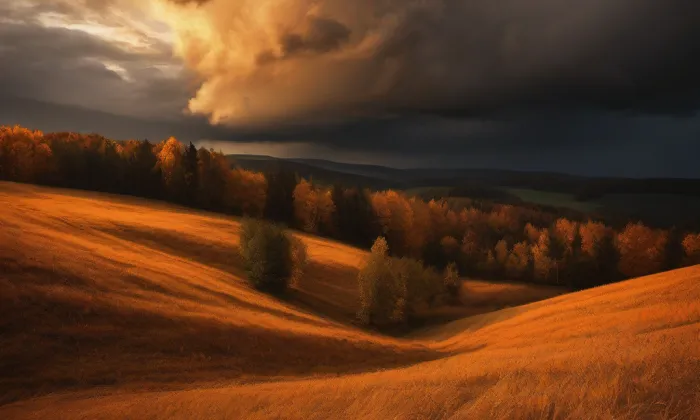 kostel Všech svatých (Dobročkovice) – autumn