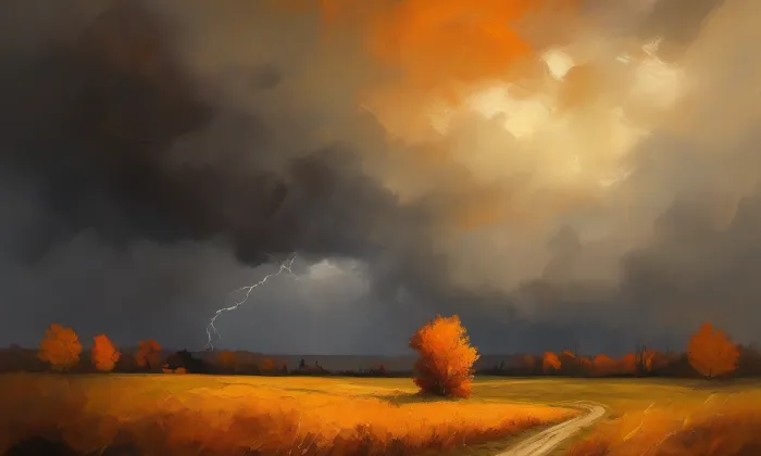 kostel Všech svatých (Janov) – autumn