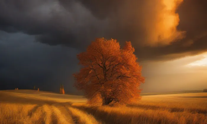 Kostel Všech svatých (Sedloňov) – autumn