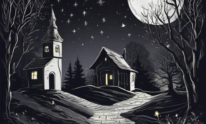 Kostel Všech svatých (Stříbro) – noc