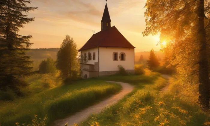 Kostel Všech svatých (Stříbro) – summer