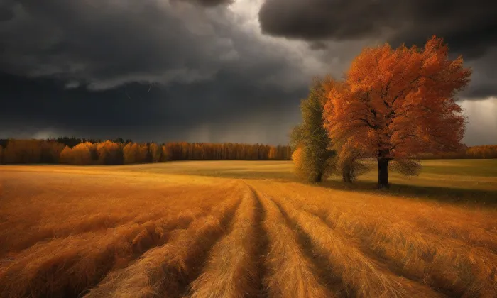 Kostel Všech svatých (Volyně) – autumn