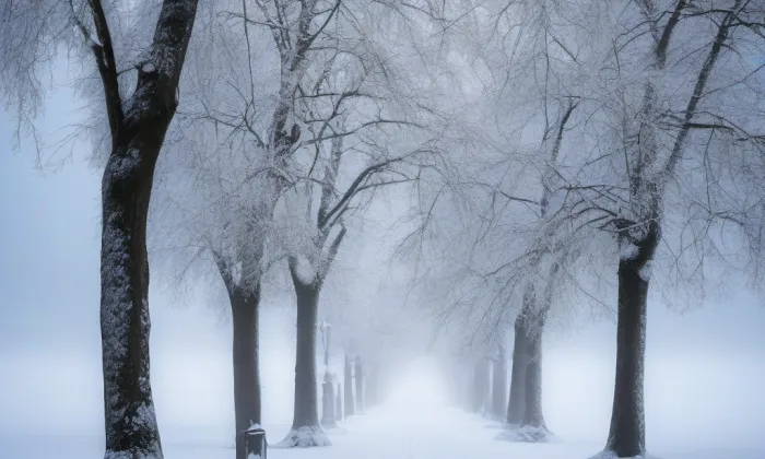 kostel v Modré – winter