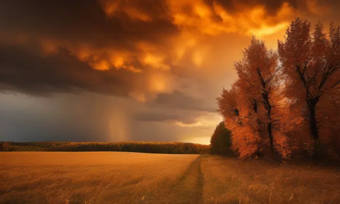 kostel Zmrtvýchvstání – autumn