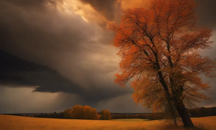 Kostel Zvěstování Páně v Úvalech – autumn