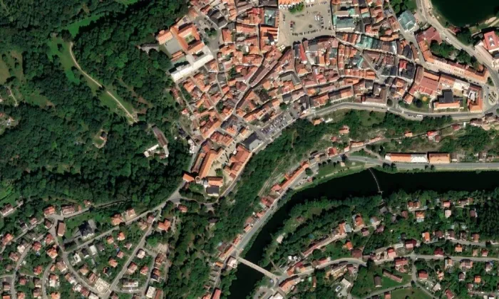 Kotnov – letecký pohled