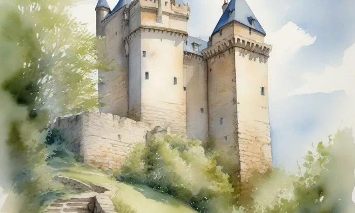Kounice – akvarel