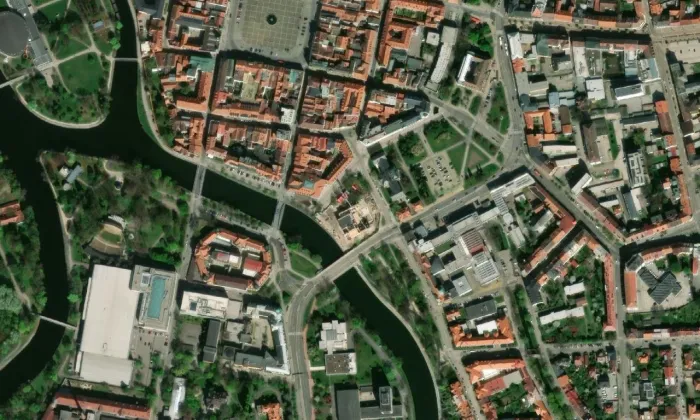 Kulturní dům Slávie – letecký pohled