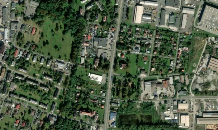 Kunčičky – letecký pohled