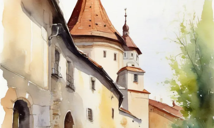 Kunčičky – akvarel