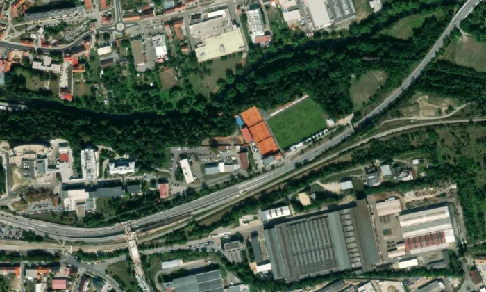 Lísčí – letecký pohled