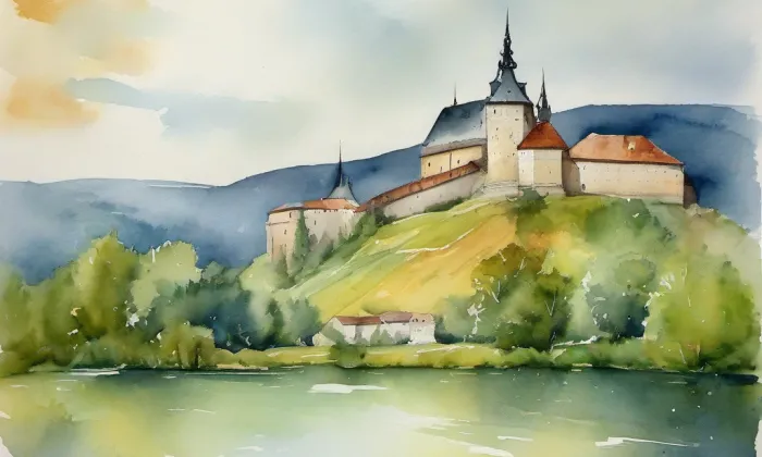 Levín – akvarel