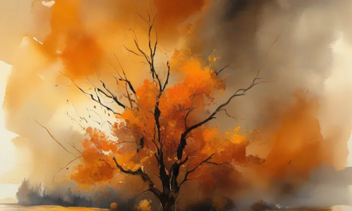 Levandule v kopci – autumn