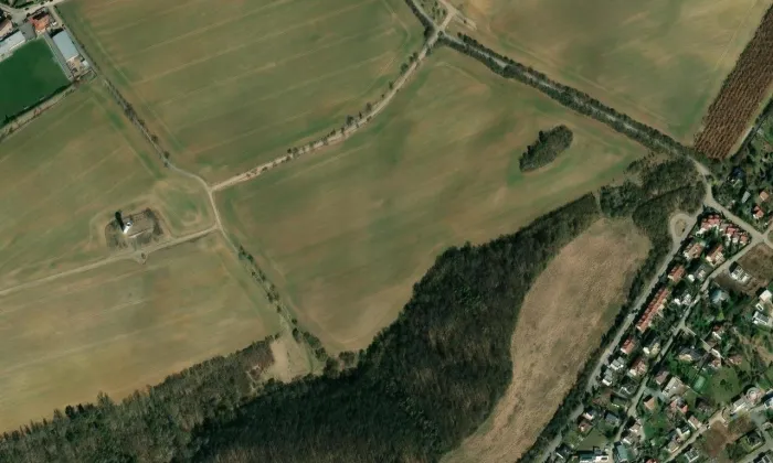 Lochkovský tunel – letecký pohled