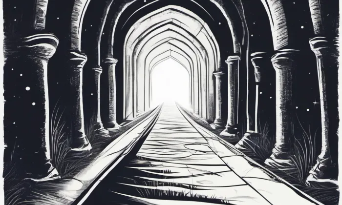 Lochkovský tunel – noc