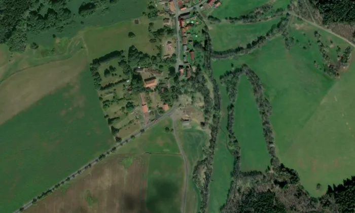 Lovčice – letecký pohled