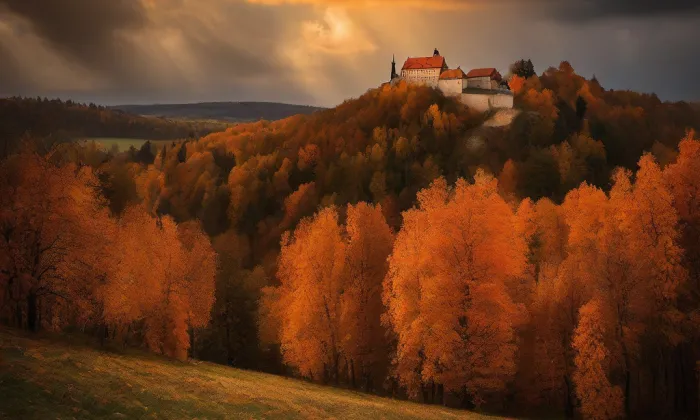 městské opevnění v Brně – autumn