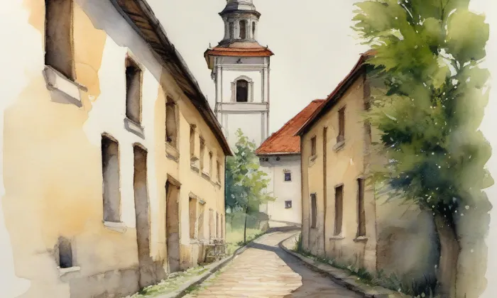 Malá pevnost Terezín – akvarel
