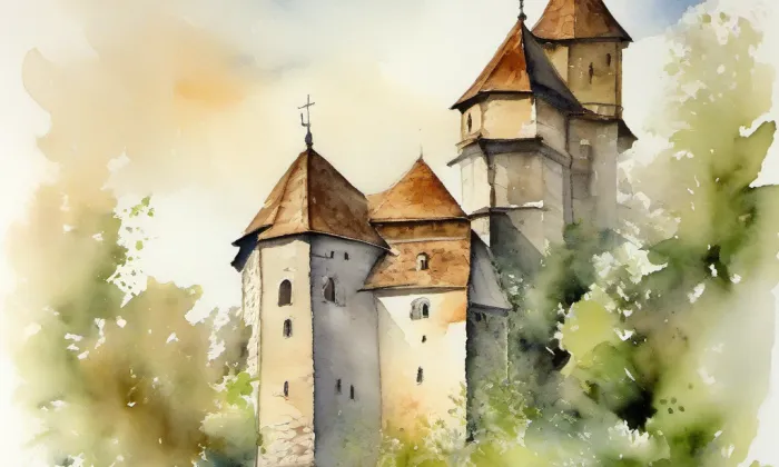 Maršíkov – akvarel