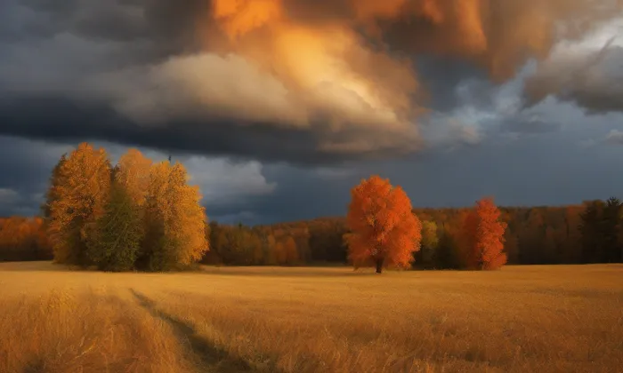 Mariánský sloup – autumn