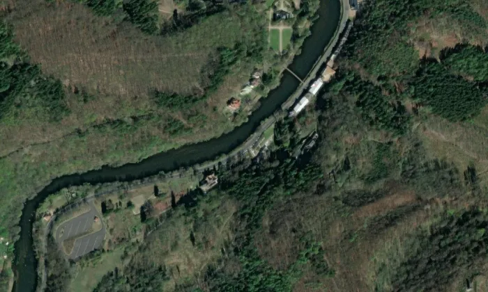 Mattoniho vila – letecký pohled