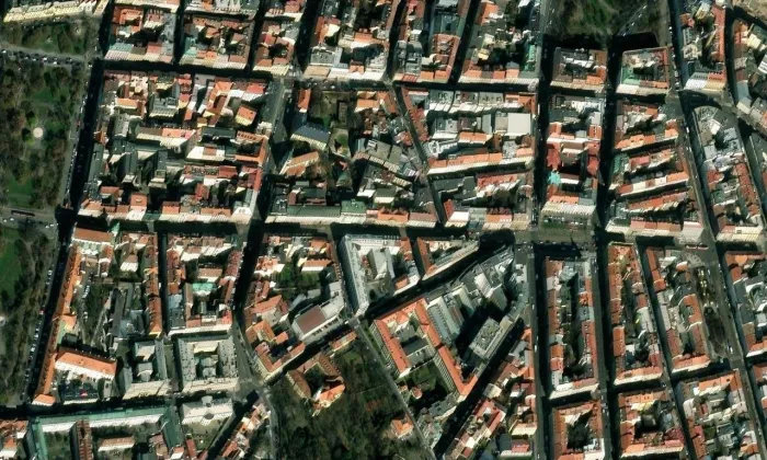 Melounová – letecký pohled