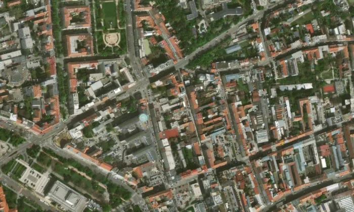 Milady Horákové (Černá Pole (Brno-střed)) – letecký pohled