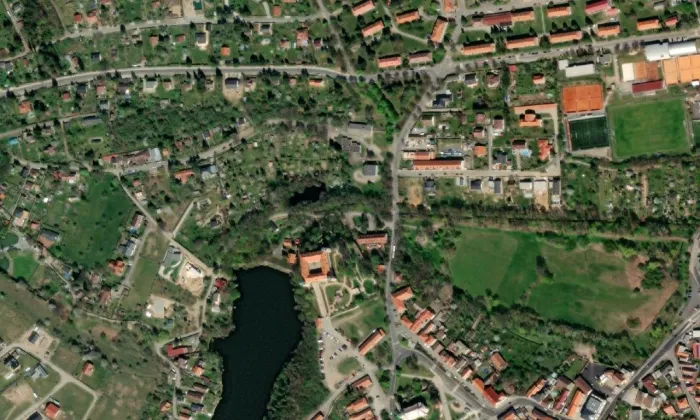 Mníšek pod Brdy – letecký pohled