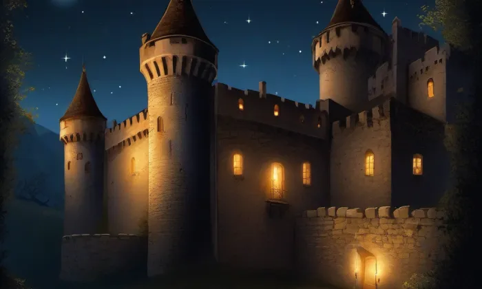 Moravskoostravský hrad – noc
