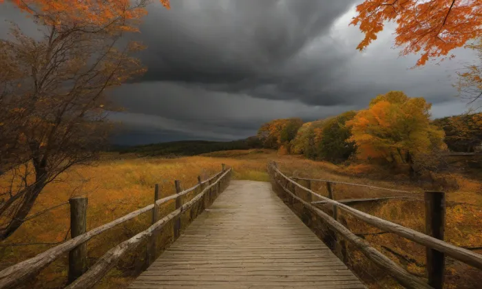 most Lštění - Čtyřkoly – autumn