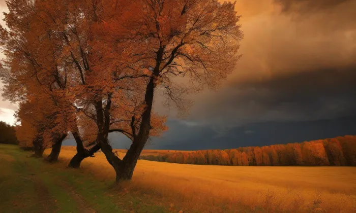 most metra na Kačerově – autumn