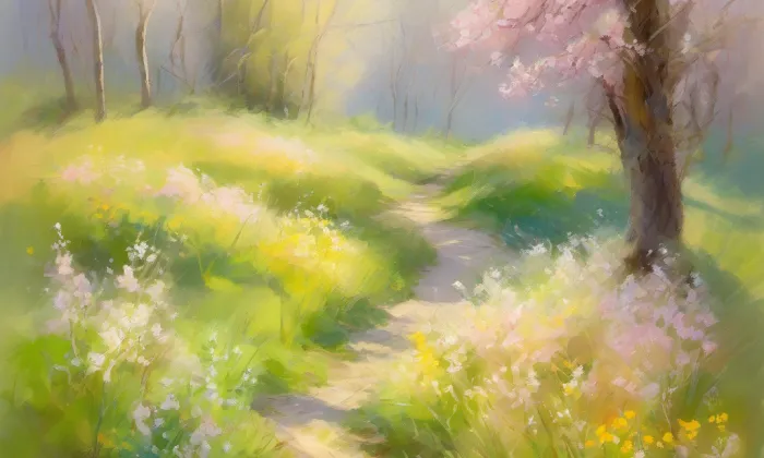 most na Císařskou louku – spring