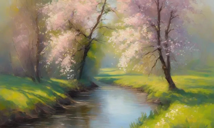 most u Lutriána – spring