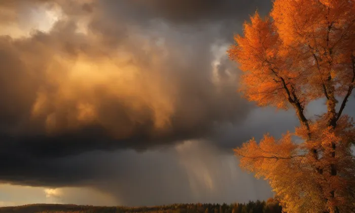 mostek s kapličkou a sochou svatého Jana Nepomuckého – autumn