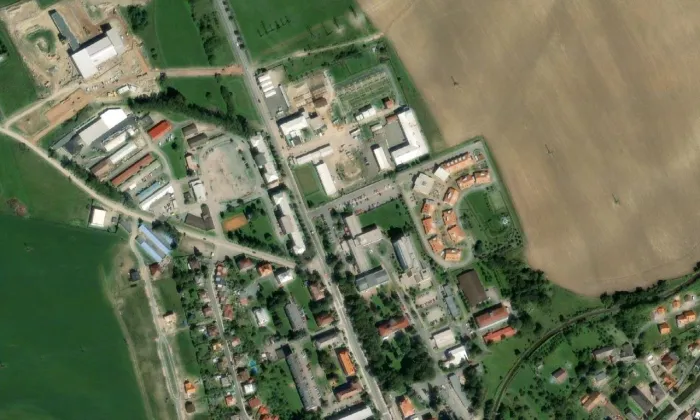 Muzeum a galerie Orlických hor – letecký pohled