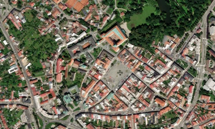 Muzeum Kroměřížska – letecký pohled