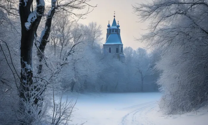 Na baště sv. Ludmily – winter