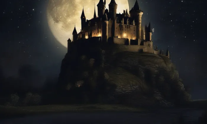 Nový Hrad (Jimlín) – noc