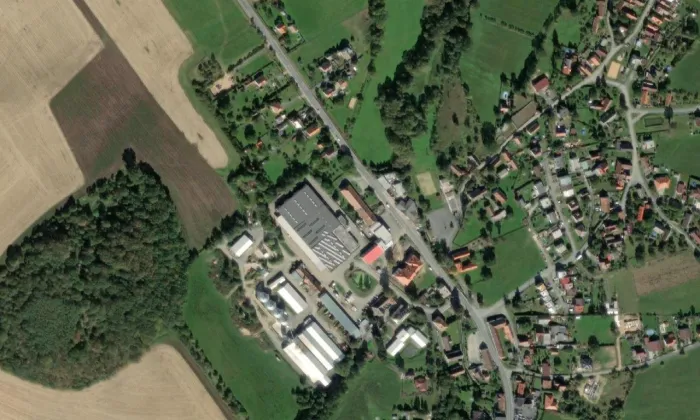 Nový zámek Chocenice – letecký pohled