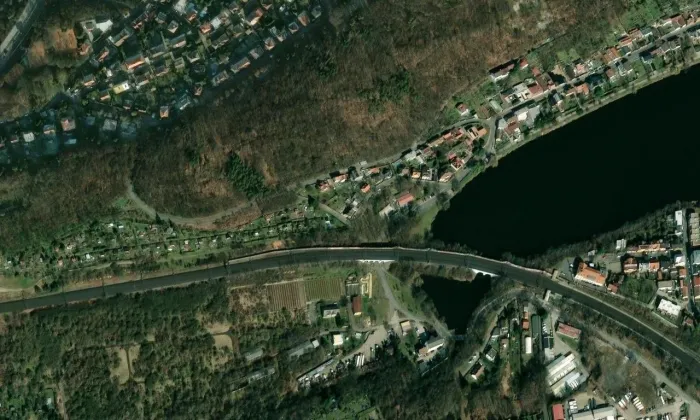 Oborská – letecký pohled