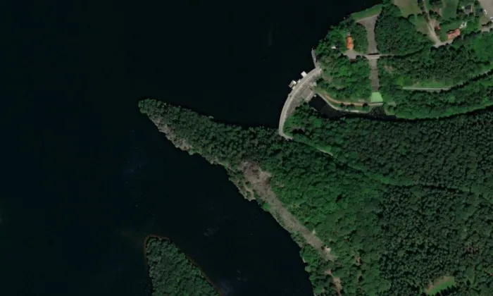 Oheb – letecký pohled