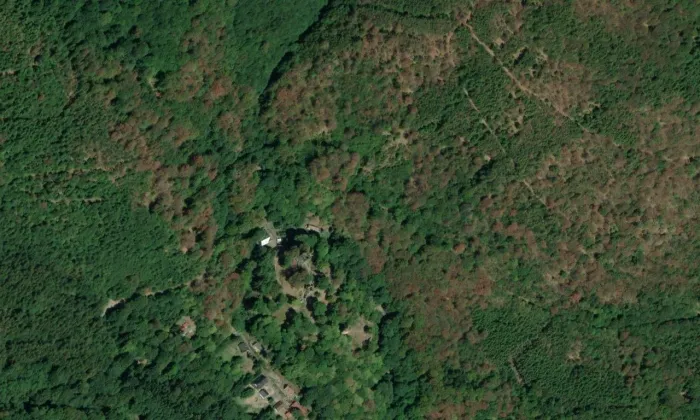 Osek (Hrad Osek) – letecký pohled