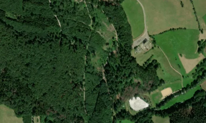 Osiky – letecký pohled