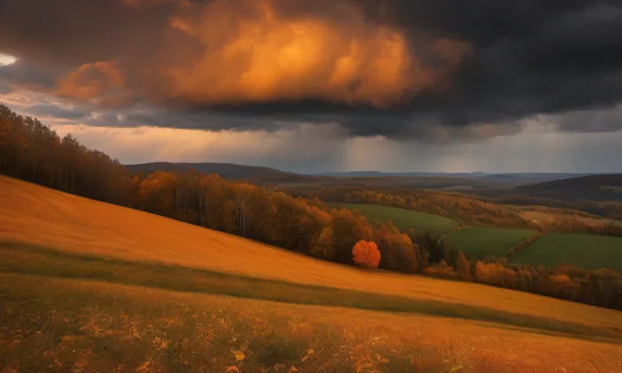 Ostrý (Březno) – autumn