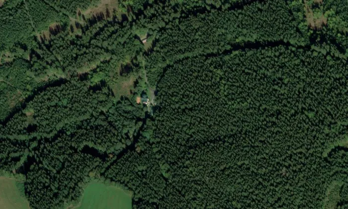 Pádolí – letecký pohled