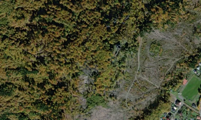 Přimda – letecký pohled