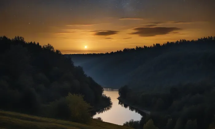 Panenský Týnec – noc