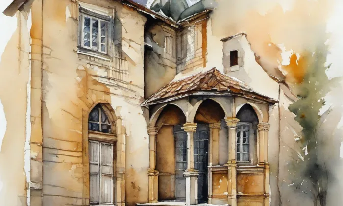 Panská (Praha 1) – akvarel