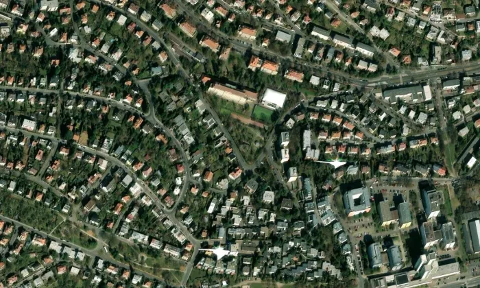 Park Adolfa Borna – letecký pohled